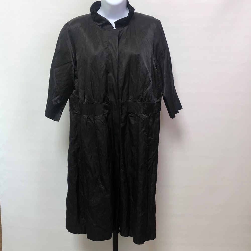 Eileen Fisher Black 3/4 Sleeve Coat